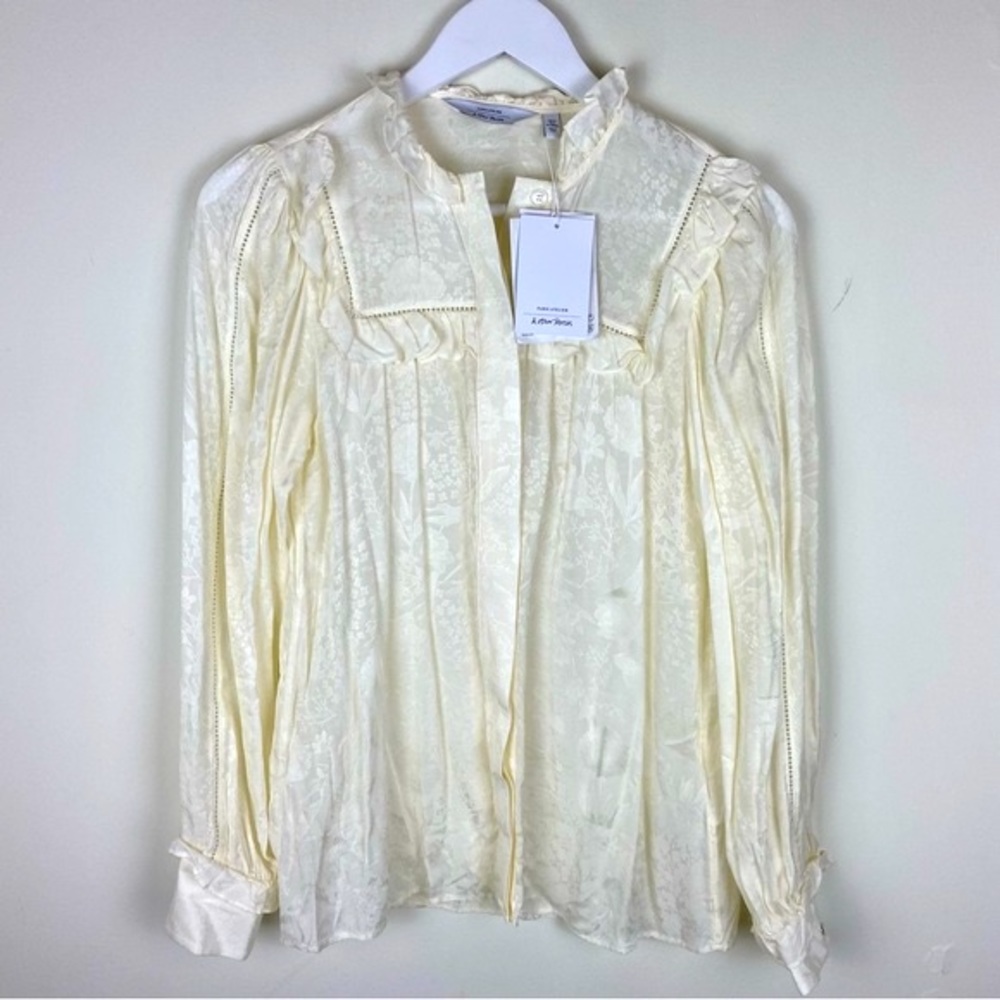 & Other Stories Long Sleeve Victorian Style Blouse New